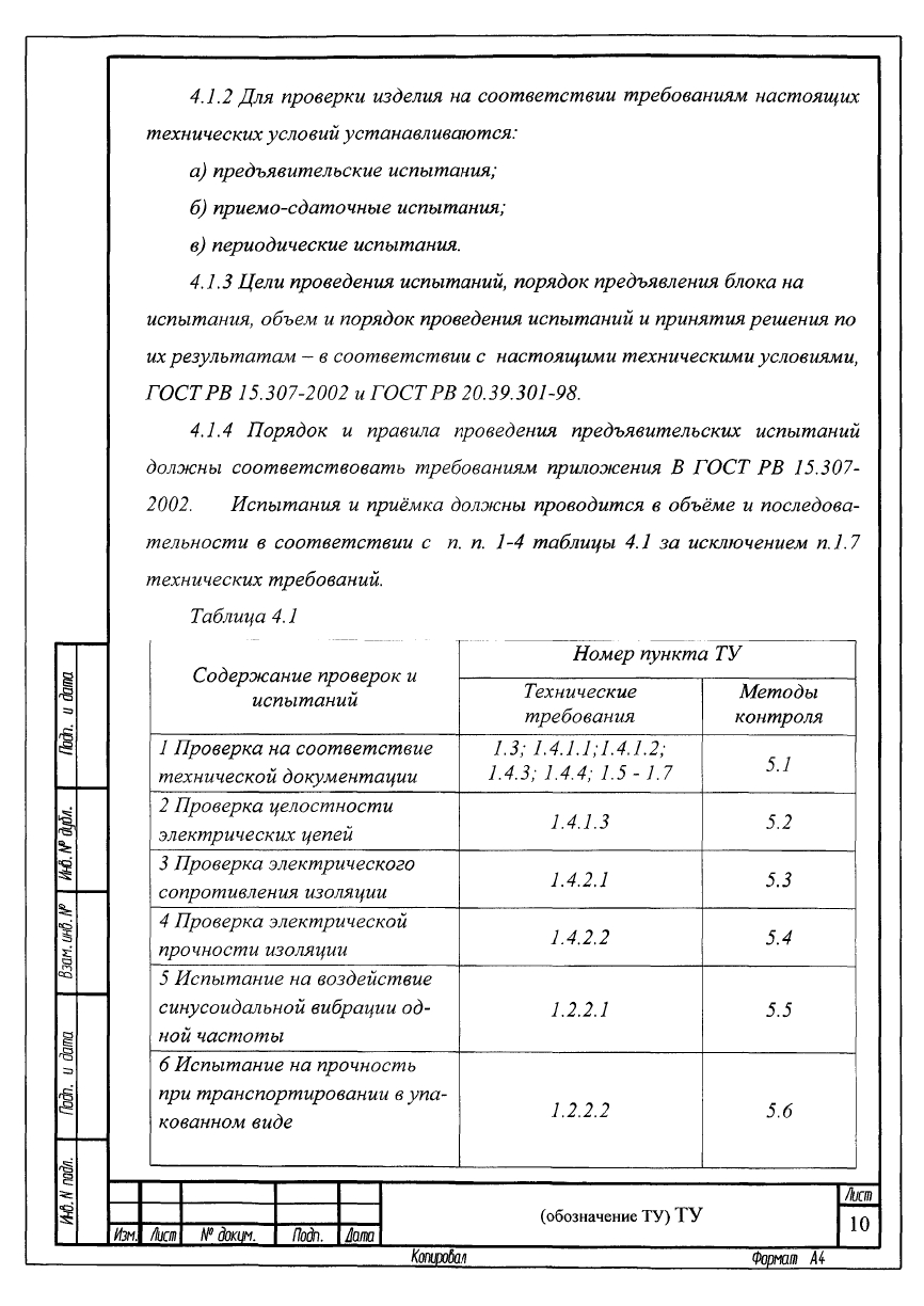 ТУ Типовая форма технических условий на выпускаемую продукцию
